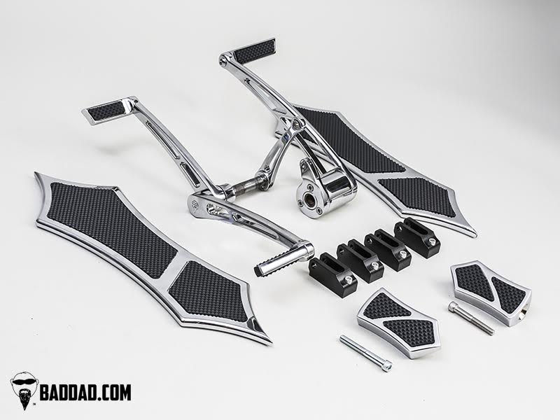 Forward Controls with Heel-Toe & 966 Floorboard Kit