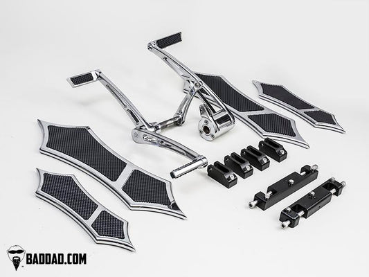 Forward Controls with Heel-Toe & 966 Floorboard Kit